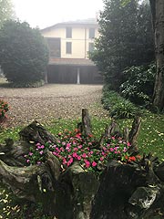 Leider war es etwas nebelig bei unserem herbstlichen Aufenthalt in der Villa Cantoni in Gropello Cairoli (©Foto: Marikka-Laila Maisel)